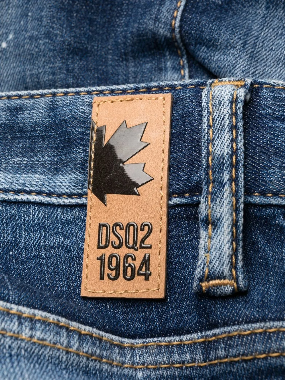 DSQUARED2 1964 ダメージ スキニージーンズ | ブルー | FARFETCH JP