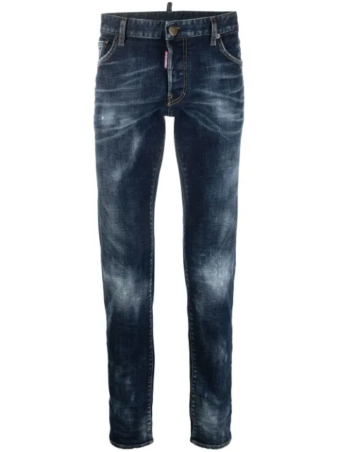 DSQUARED2 flag patch slim-fit jeans Men