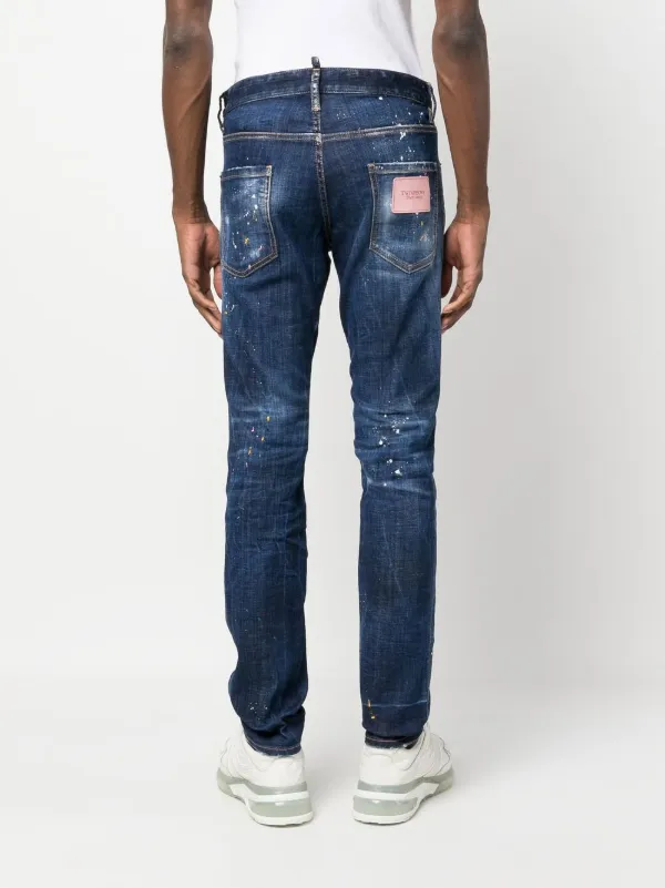 Dsquared2 Twimphony paint splatter Jeans Farfetch
