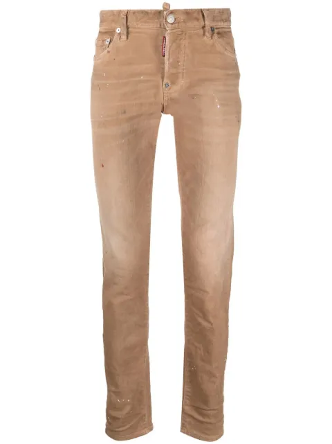 Affordable DSQUARED2 paint splatter skinny jeans Men