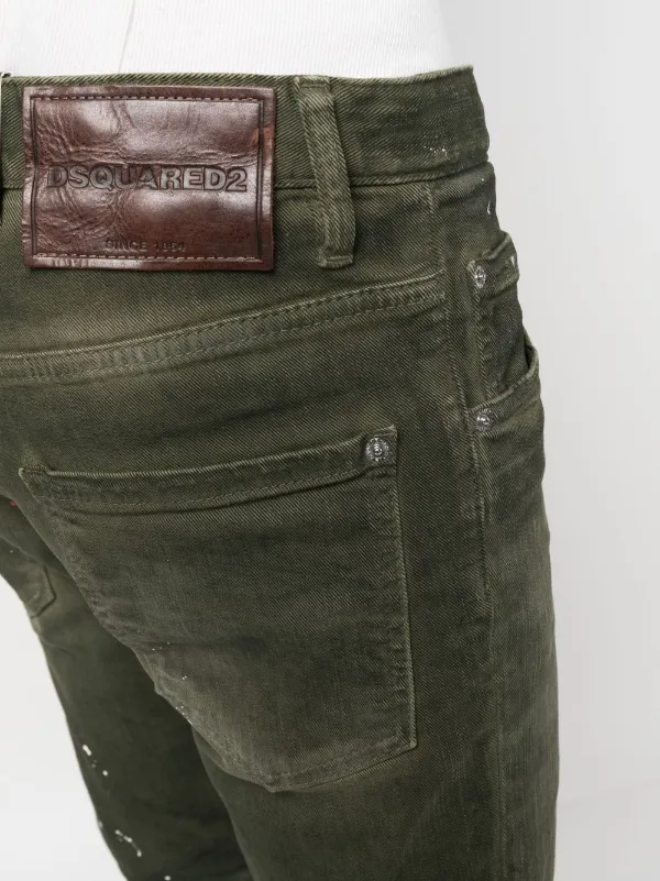 Dsquared2 Paint Splatter Skinny Jeans Farfetch