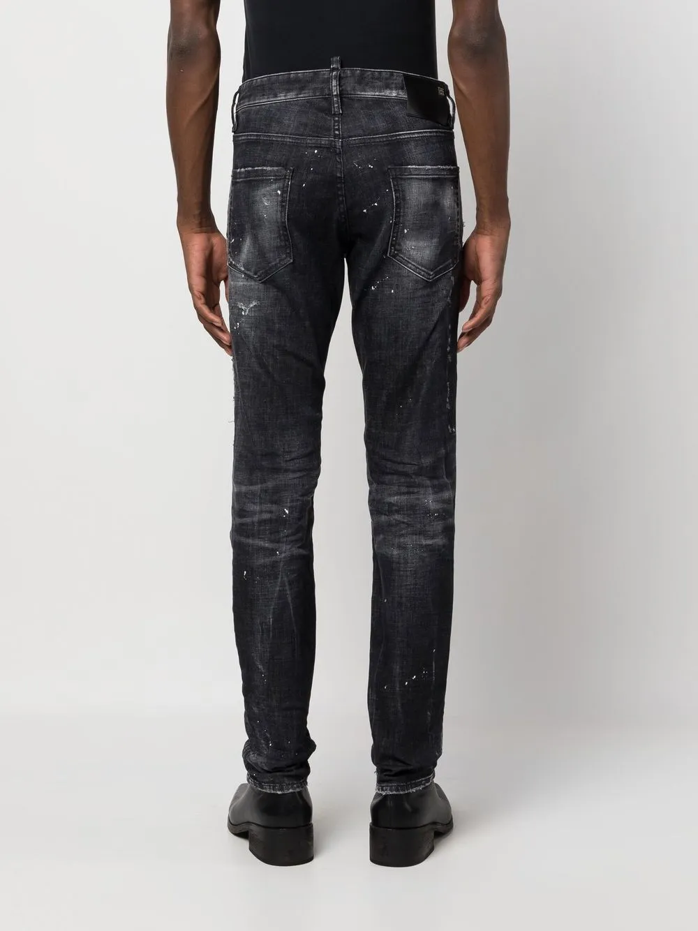 Shop Dsquared2 1964 Distressed Slim-cut Jeans In Grey