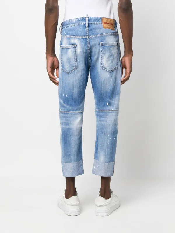 Dsquared2 Distressed Cropped Jeans Farfetch