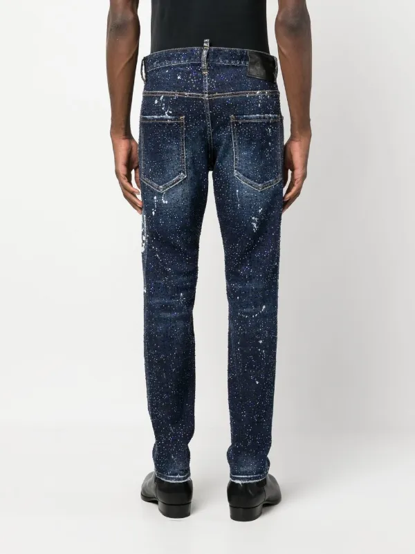 G star shop painted jeans