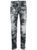 DSQUARED2 camouflage-print bootcut jeans - Grey