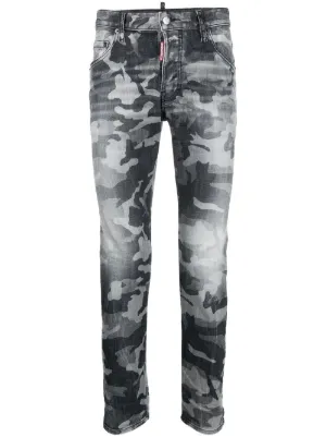 Dsquared2 camouflage print Bootcut Jeans Farfetch