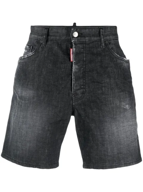 Dsquared2 distressed denim shorts
