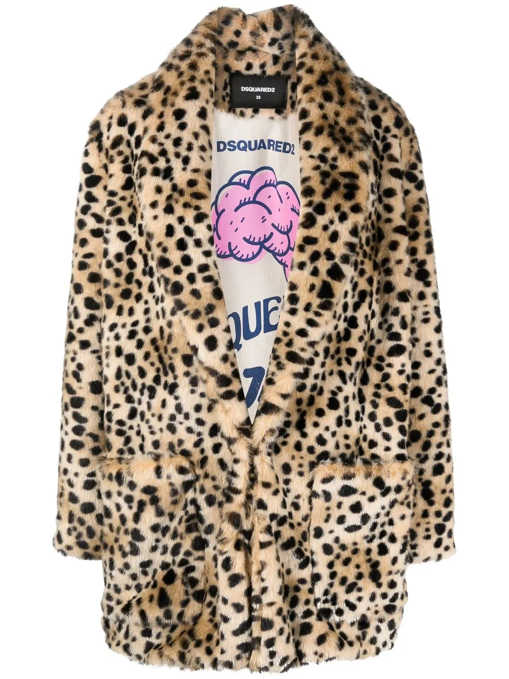 Apparis margot deals leopard coat