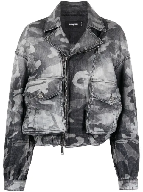 DSQUARED2 camouflage denim jacket