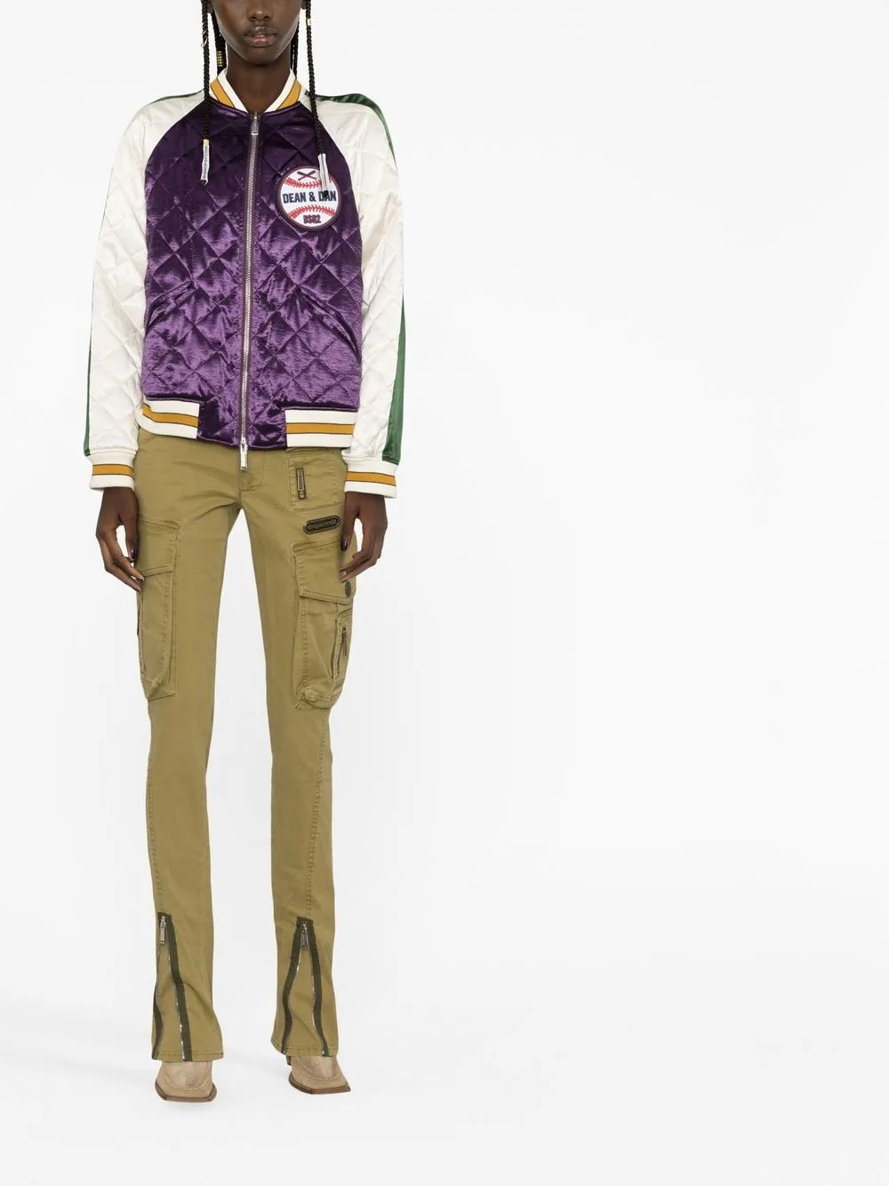 DSQUARED2 veste bomber matelassée à losanges | Vestes bomber | Image 2