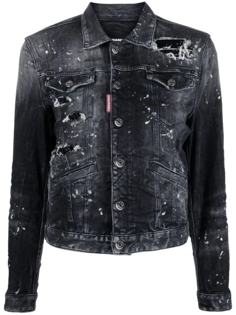 DSQUARED2 distressed denim jacket