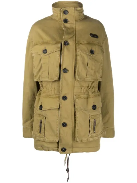 DSQUARED2 multi-pocket funnel-neck jacket