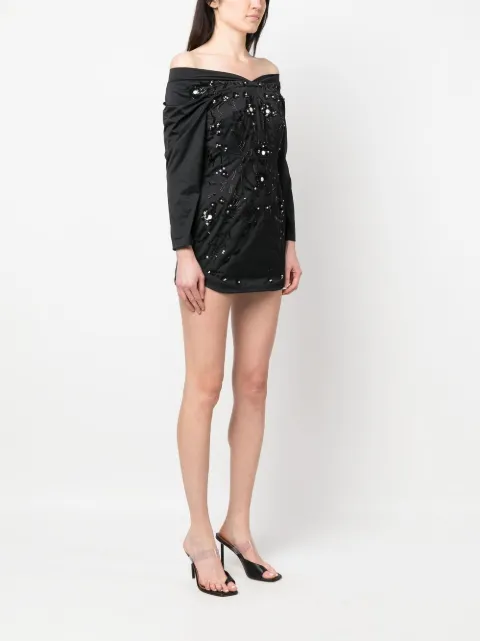 DSQUARED2 embellished off-shoulder minidress S75CV0677S78103 - 2