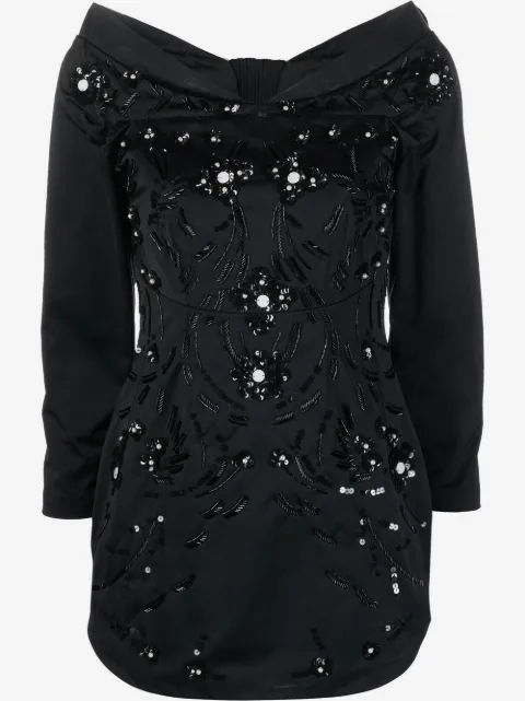 DSQUARED2 robe courte à épaules dénudées
