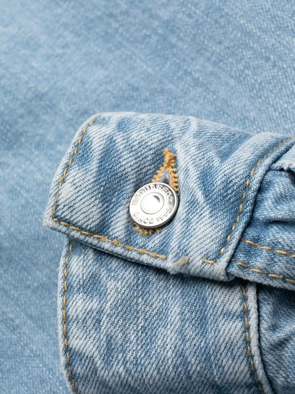 Distressed blue jean dress hotsell