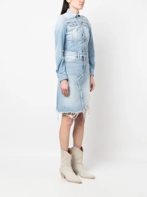 DSQUARED2 distressed denim dress S75CV0728S30309 - 2