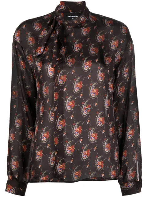 DSQUARED2 graphic-print blouse