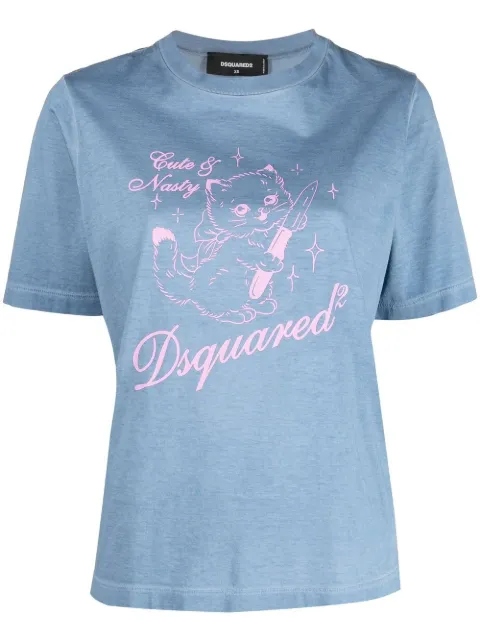DSQUARED2 T-Shirt mit grafischem Print