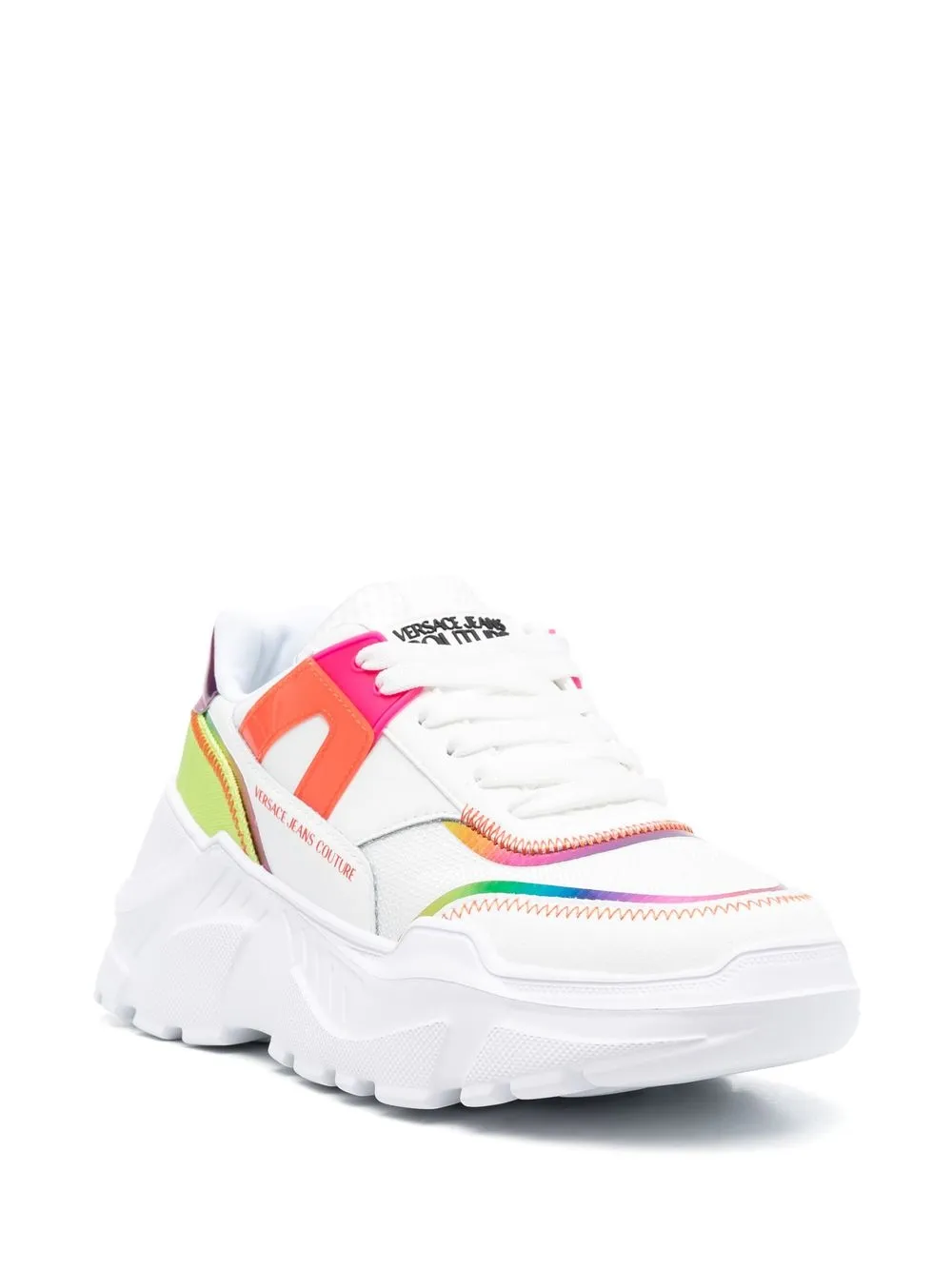 Versace Jeans Couture Speedtrack sneakers met contrasterende afwerking - Wit