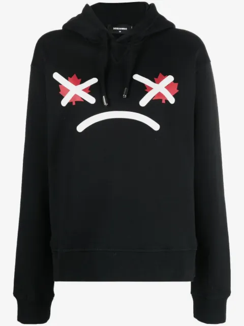 DSQUARED2 hoodie con estampado gráfico
