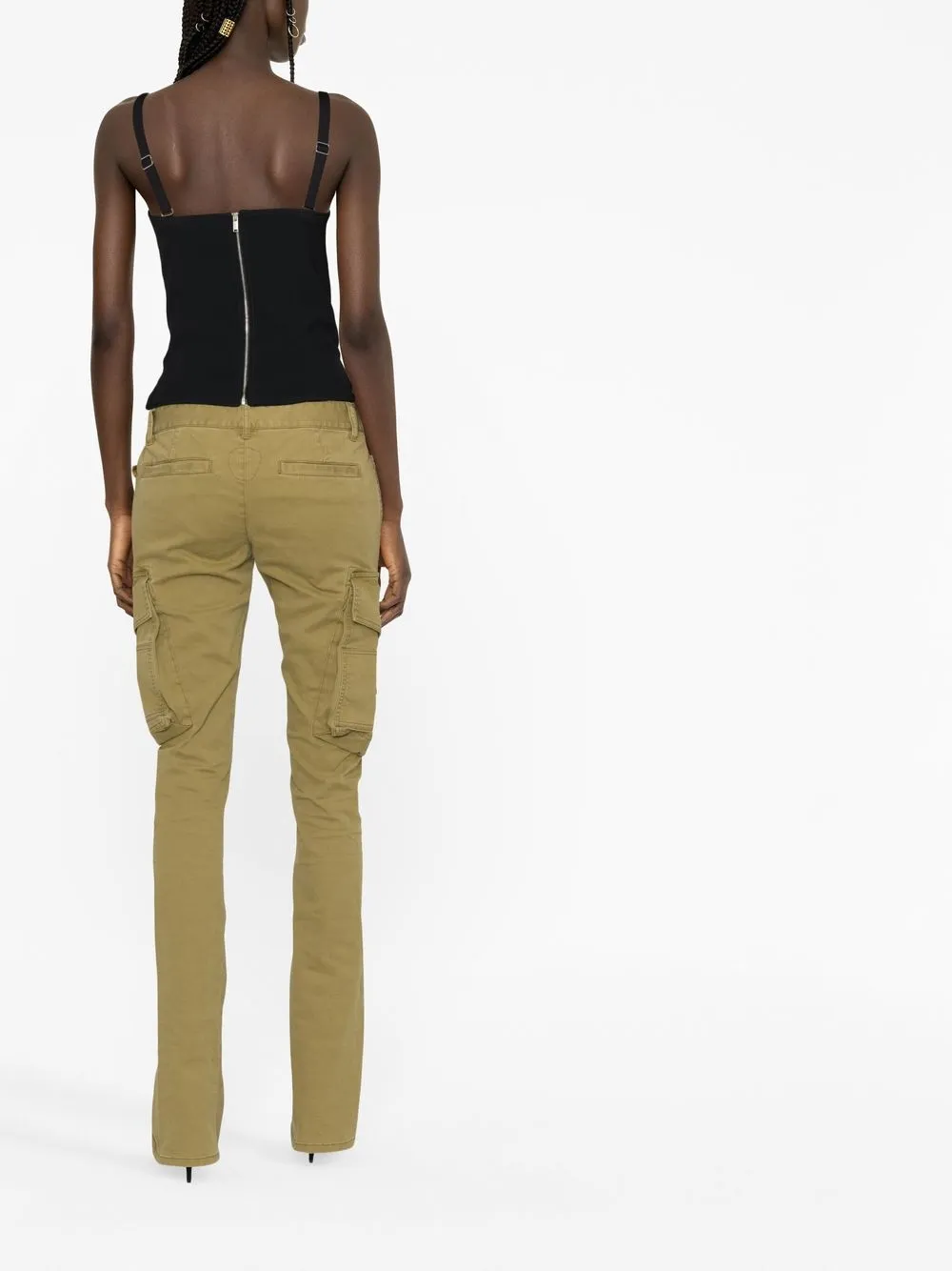 Multi-Pocket Skinny Jeans