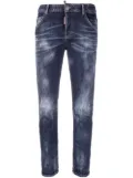 DSQUARED2 bleached-effect skinny jeans - Blue