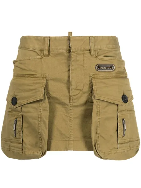 DSQUARED2 cargo-pocket cotton miniskirt