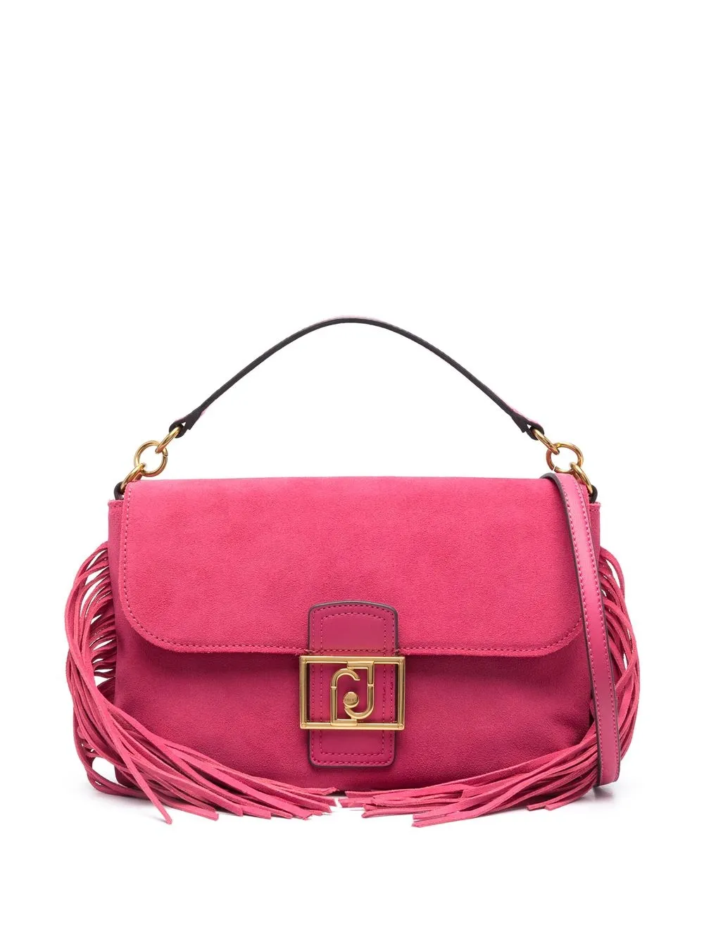 

LIU JO logo fringe-detail tote bag - Pink