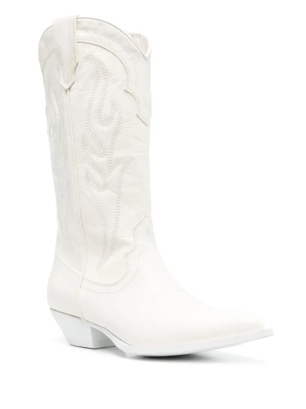 Knee high hot sale embroidered boots