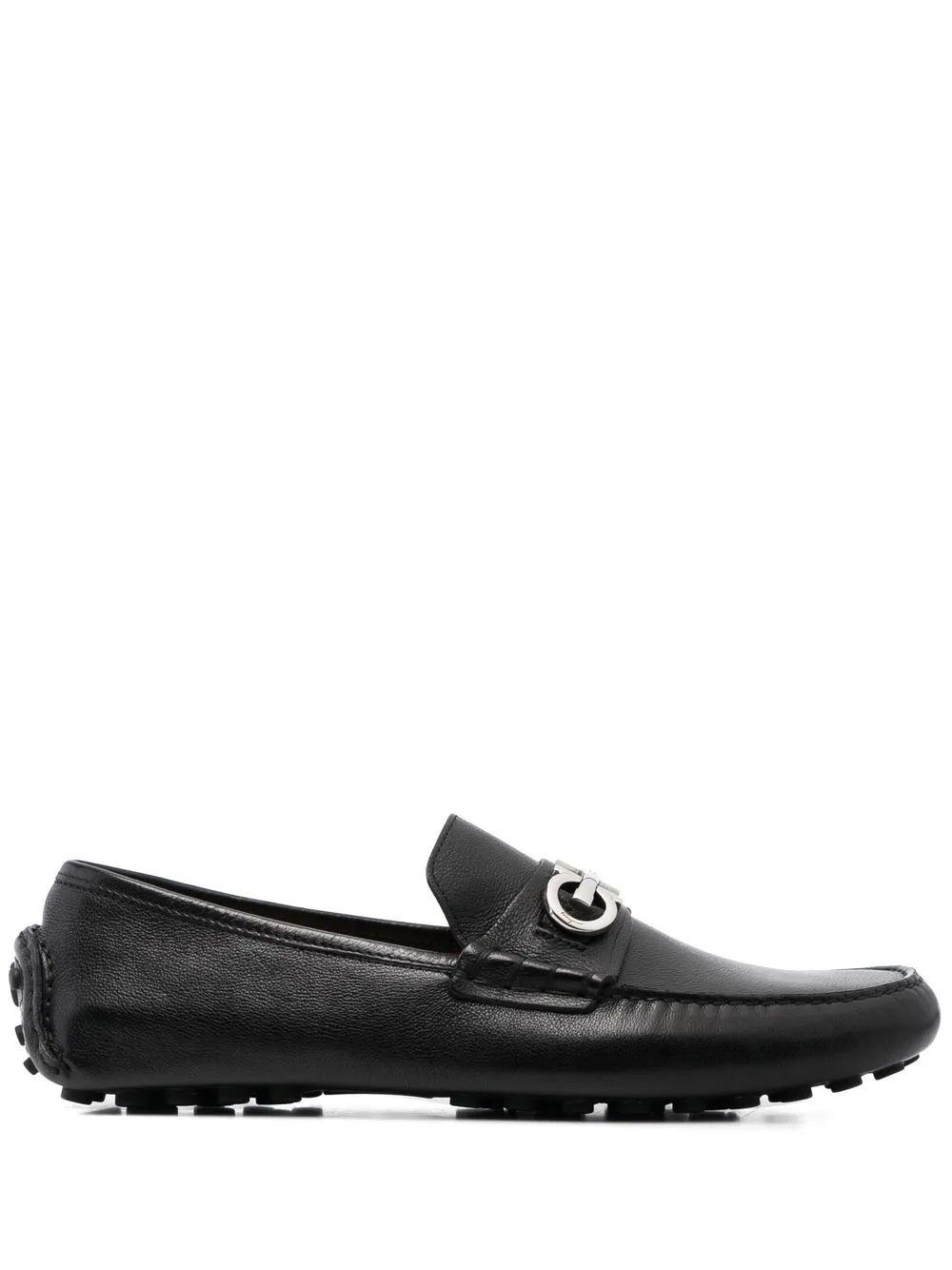 

Ferragamo Gancini driver loafers - Black