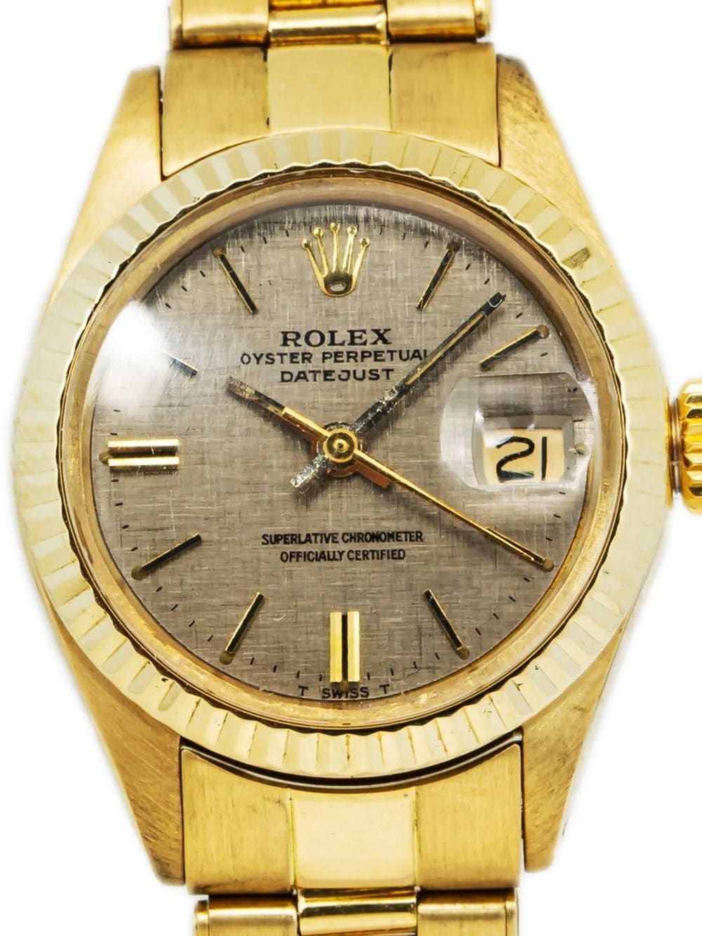 Pre-owned Rolex  Datejust 26mm In Grey
