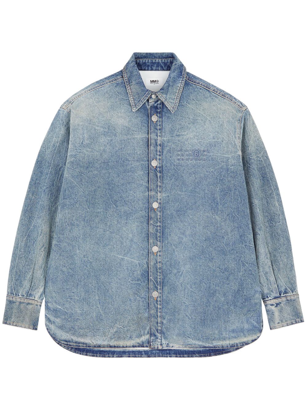 MM6 Maison Margiela cut-out Denim Jacket - Farfetch