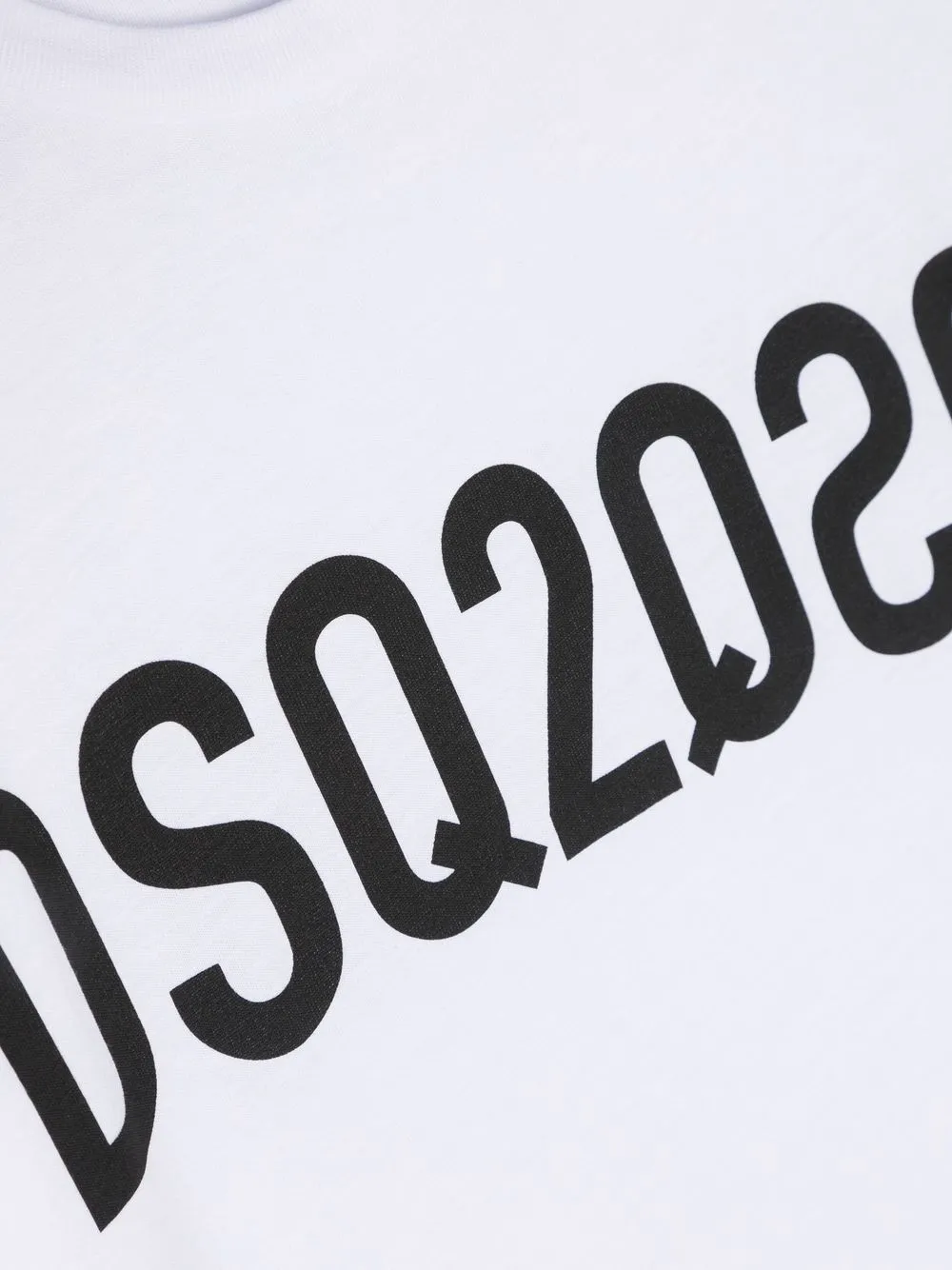 Dsquared2 Logo-print Cotton T-shirt In Weiss
