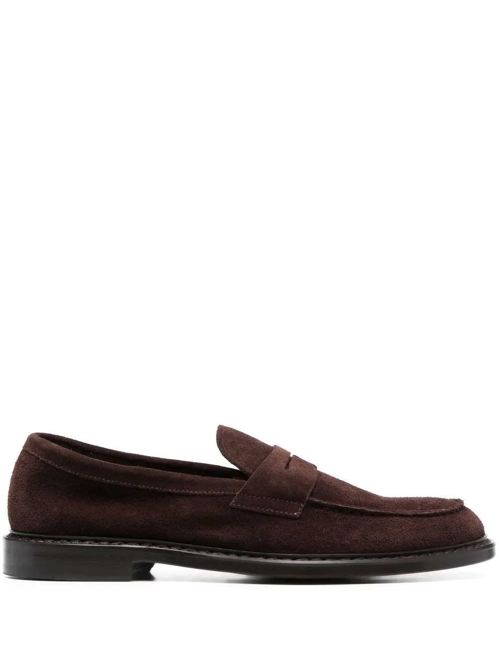 

Doucal's suede penny-slot loafers - Brown