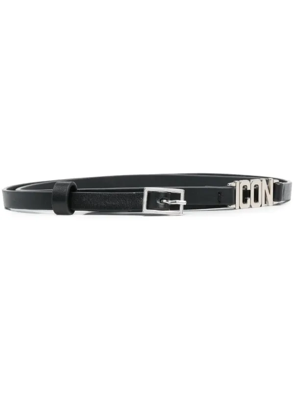 DSQUARED2 Be Icon レザーベルト | ブラック | FARFETCH JP