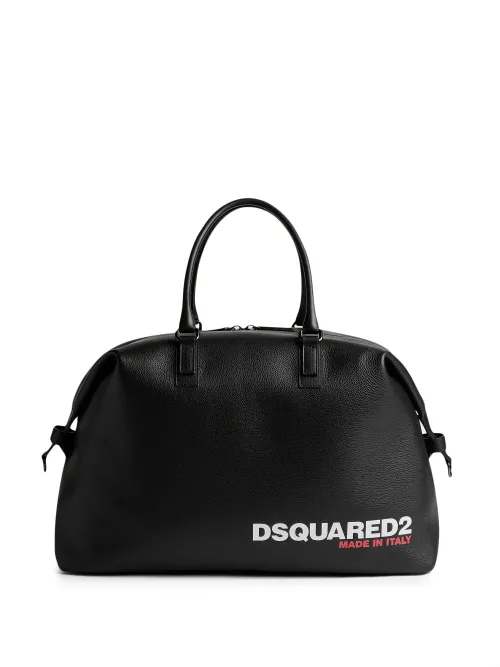 Sac cabas grainé à logo imprimé - DSQUARED2 - Modalova