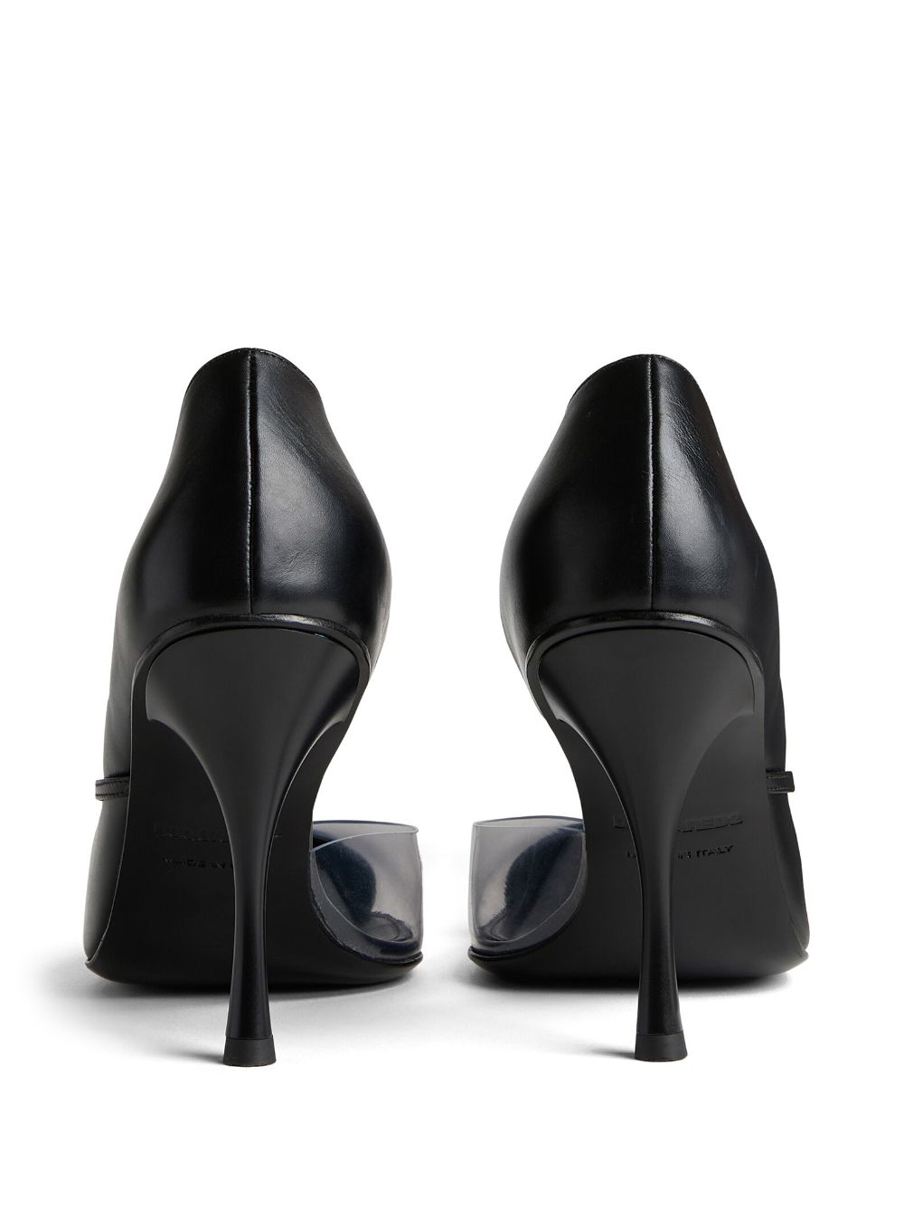Shop Dsquared2 Pointed-toe Leather Pumps In Black