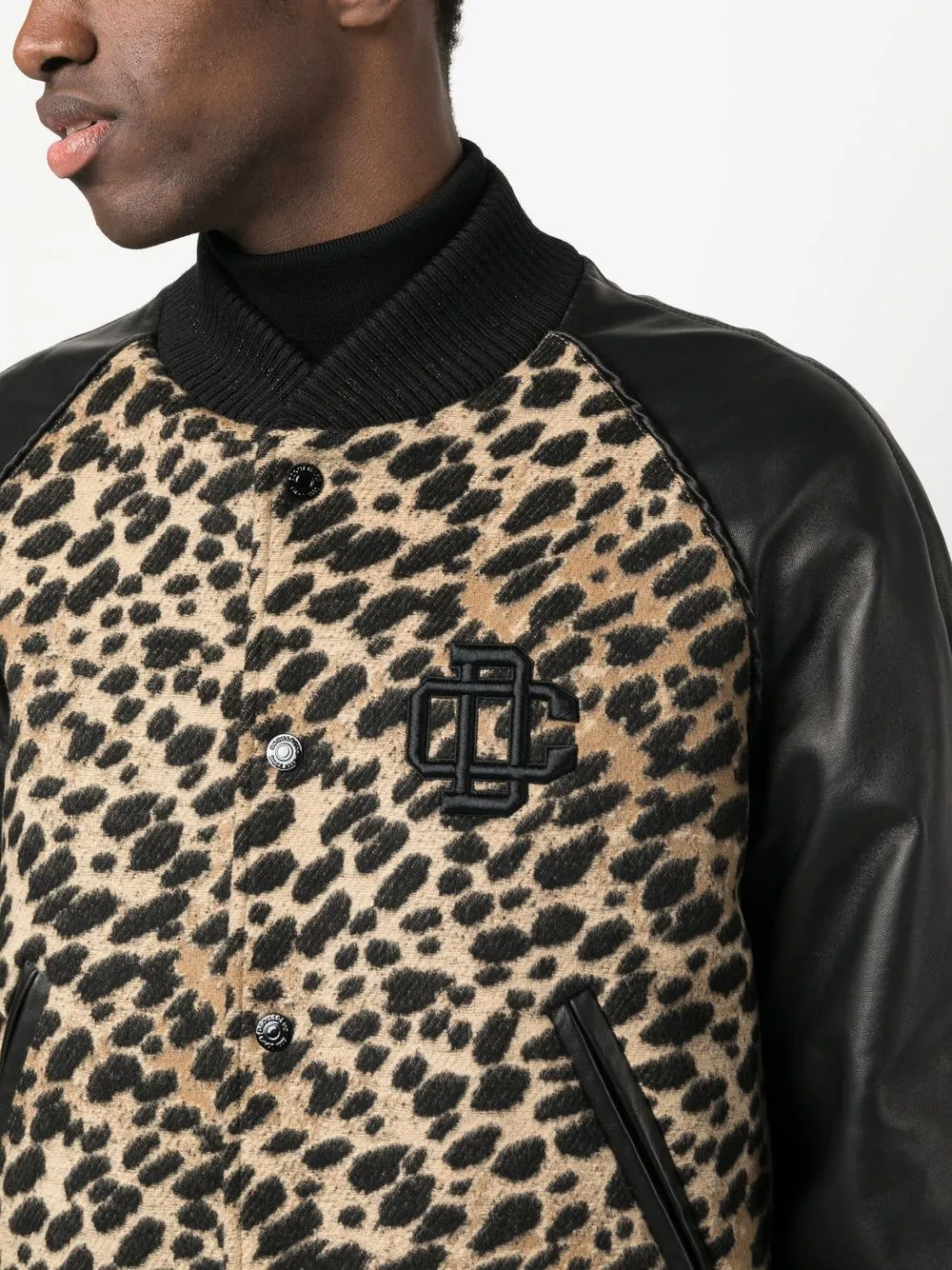 Shop Dsquared2 Leopard-print Bomber Jacket In Neutrals