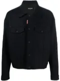 DSQUARED2 logo-patch trucker jacket - Blue