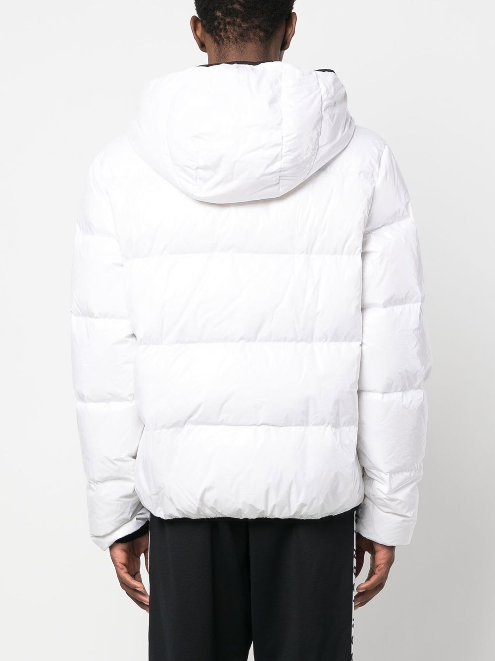 Shop Dsquared2 Logo-patch Hooded Down Jacket In White