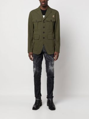 Military jacket with hot sale patches mens