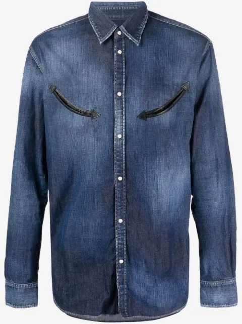 DSQUARED2 camisa de mezclilla manga larga