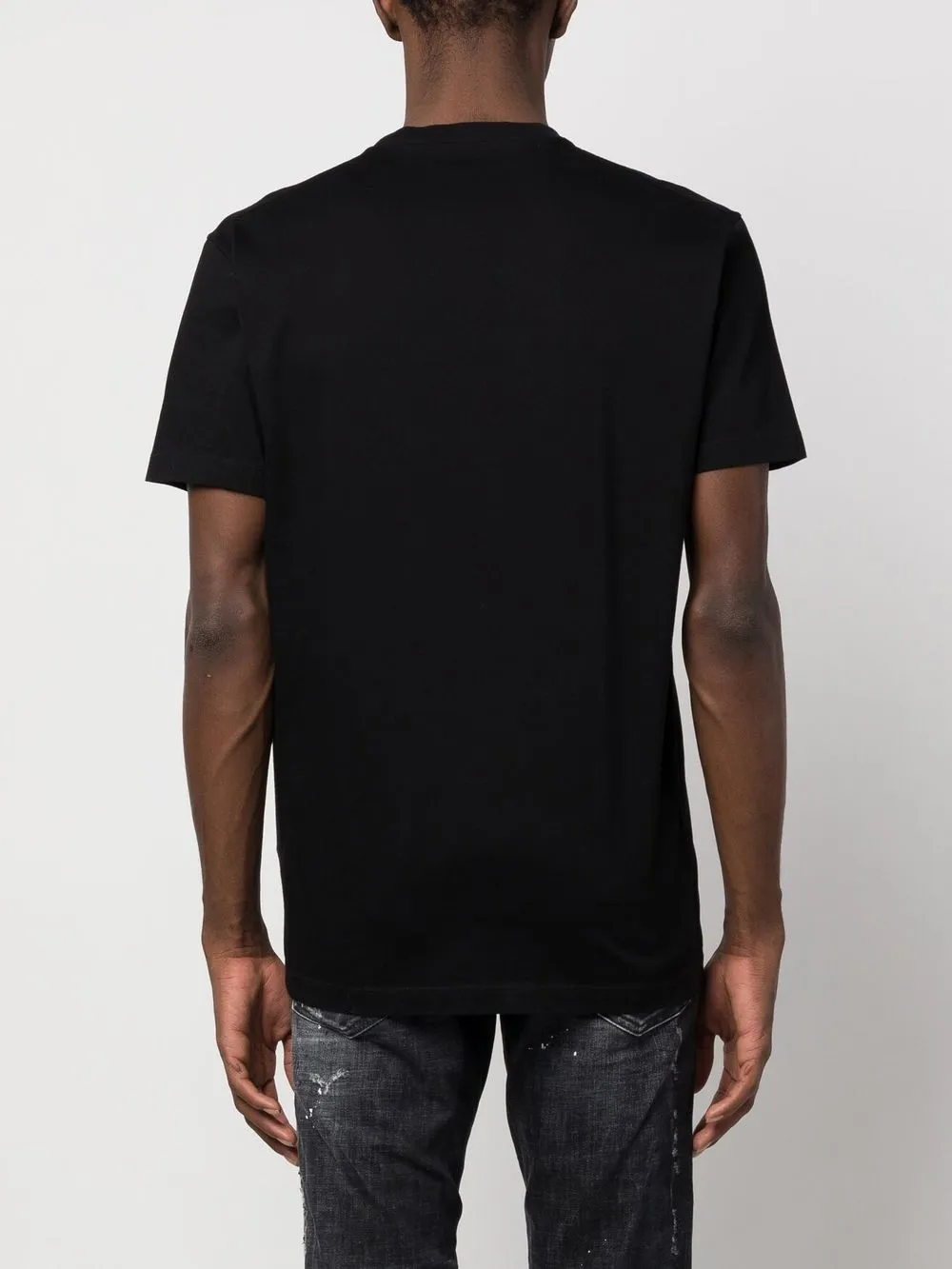 Shop Dsquared2 Logo-print Cotton T-shirt In Black