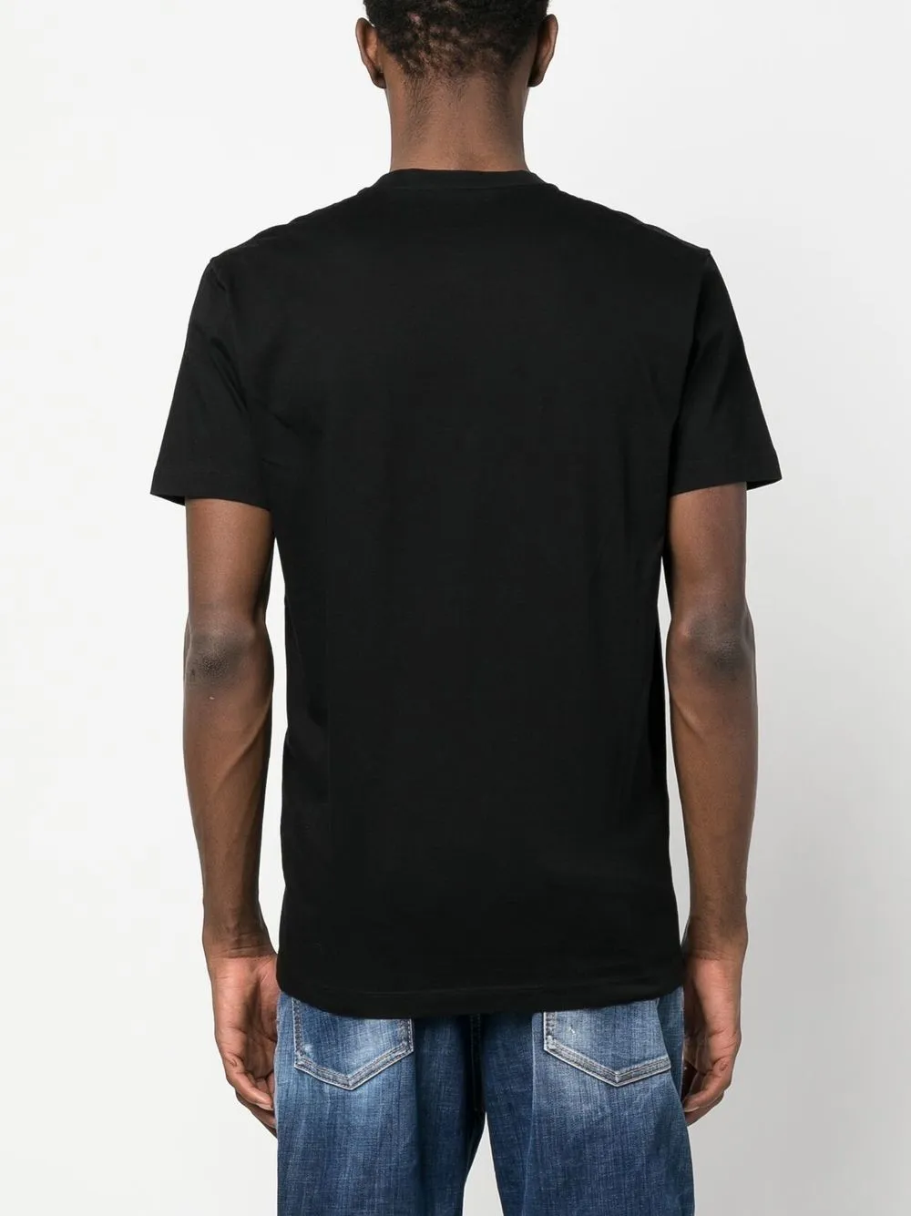 Shop Dsquared2 Logo-print Cotton T-shirt In Black