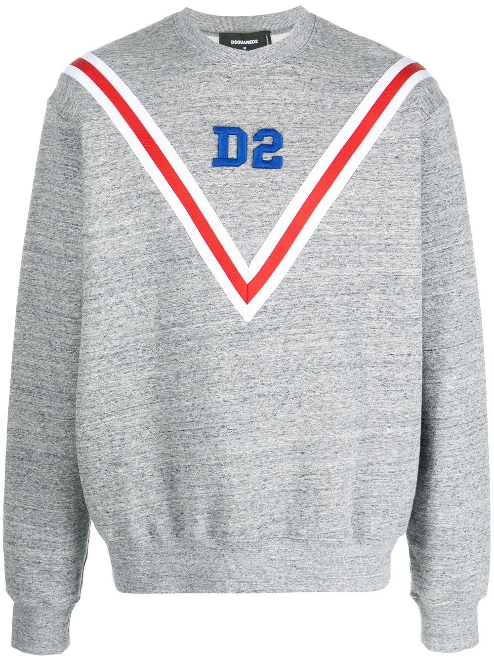 Dsquared2 logo-embroidered cotton sweatshirt - Grey