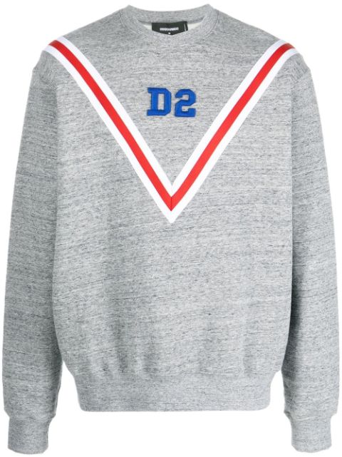 DSQUARED2 logo-embroidered cotton sweatshirt Men