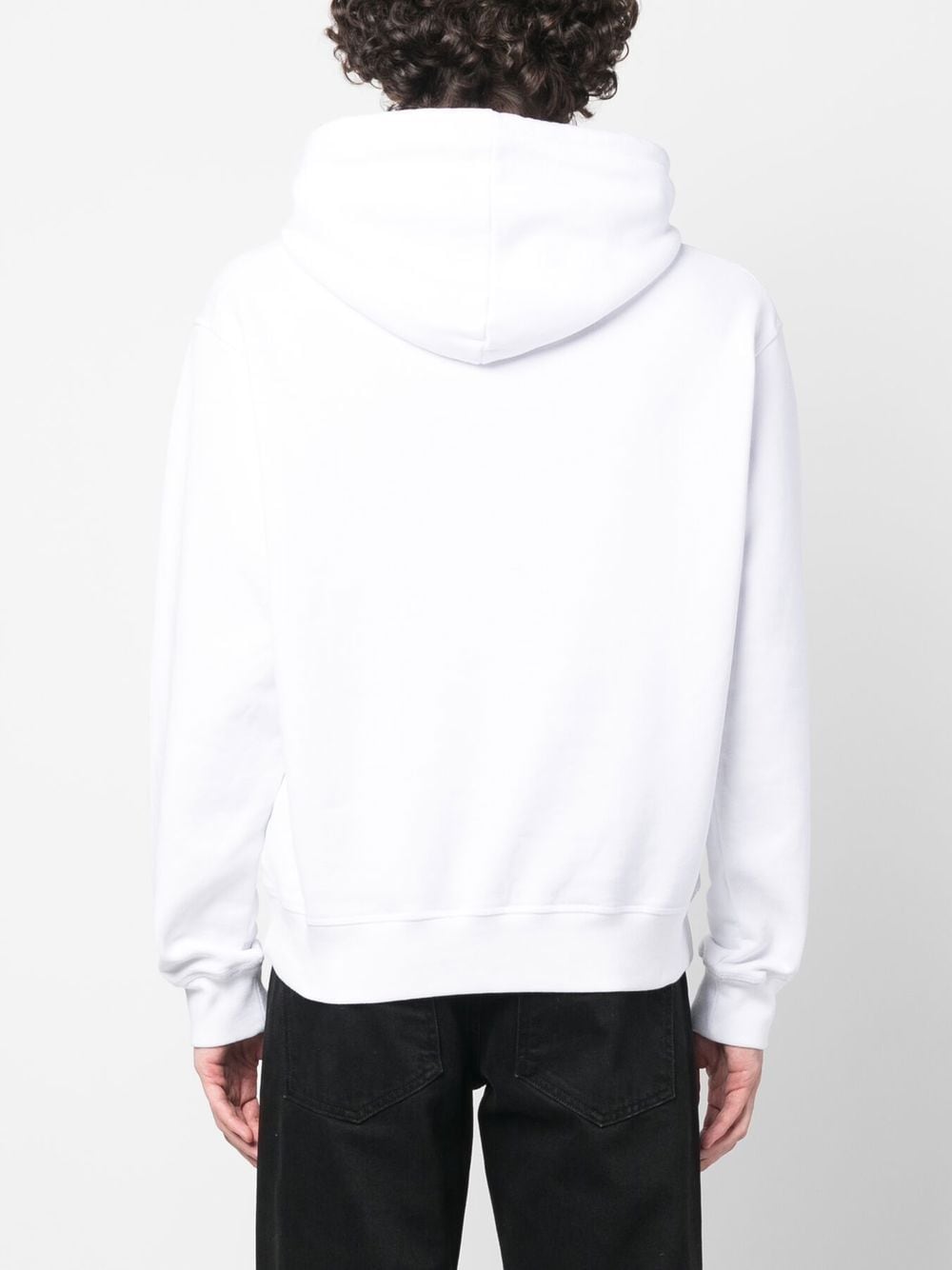 Shop Dsquared2 Logo-print Drawstring Hoodie In White