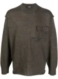 DSQUARED2 flap pocket crew neck jumper - Green