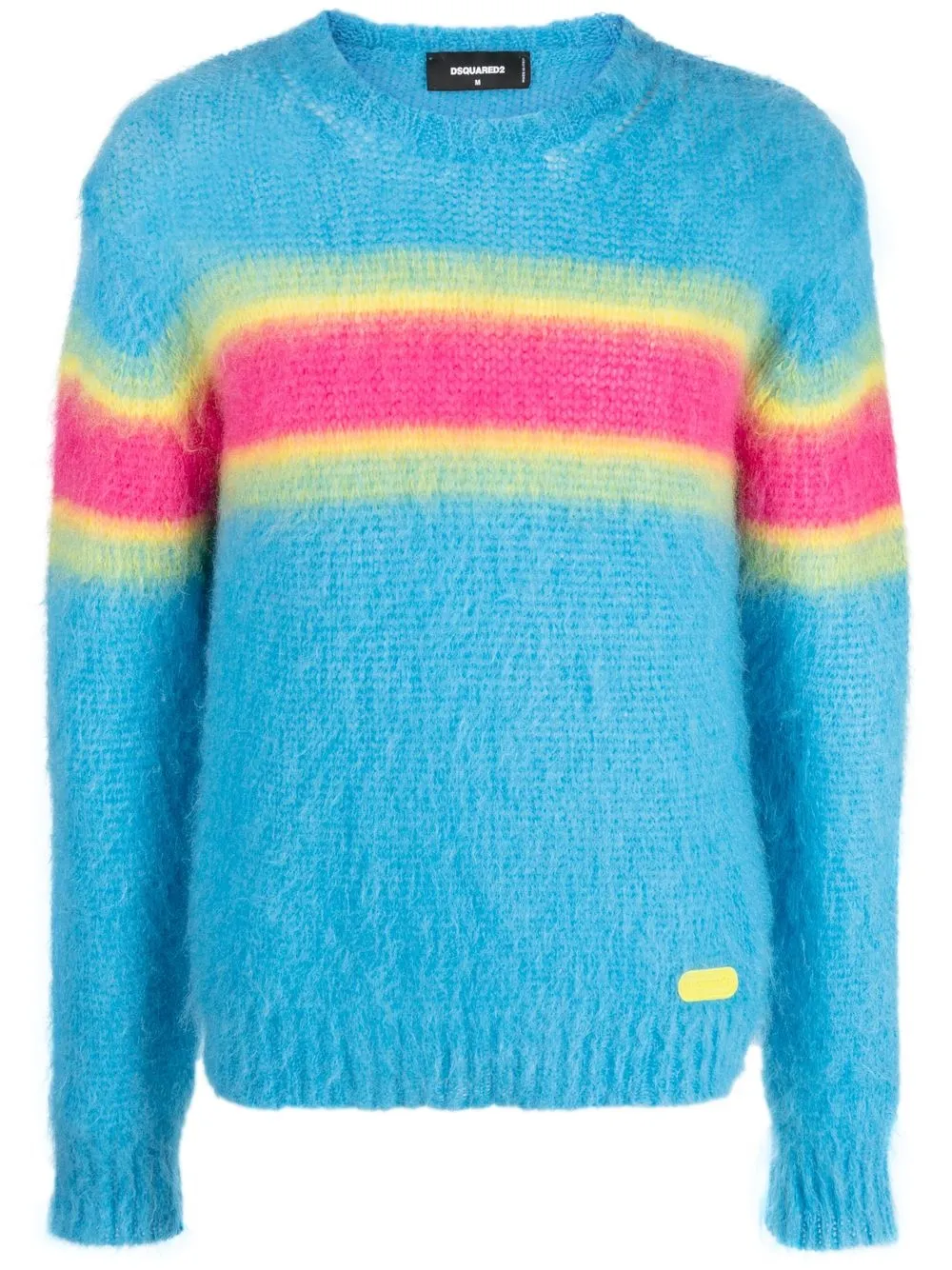 Dsquared2 gradient stripe crew neck jumper - Blue