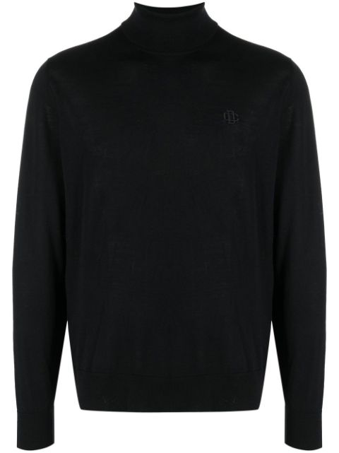 DSQUARED2 embroidered monogram roll neck jumper Men